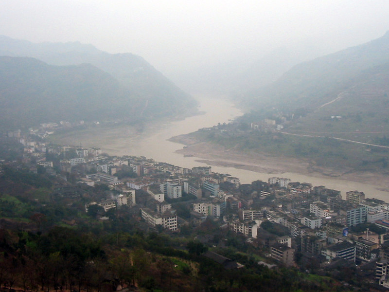 锦屏山俯瞰 — 屏山老县城